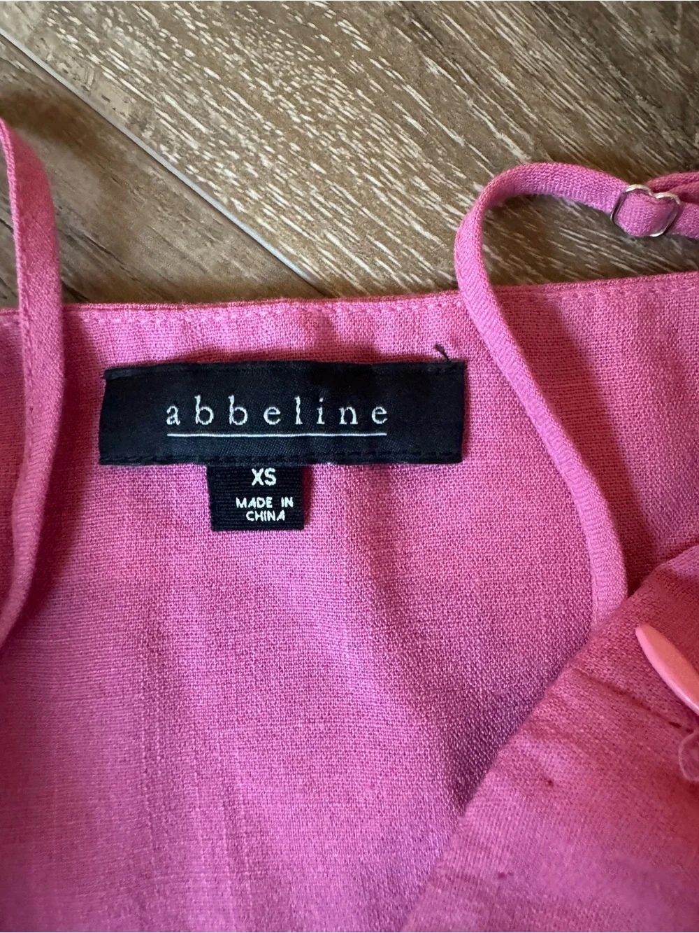 Abbeline | Dresses | Abbeline Pink Spaghettistrap Wrap Ruffle Mini ...